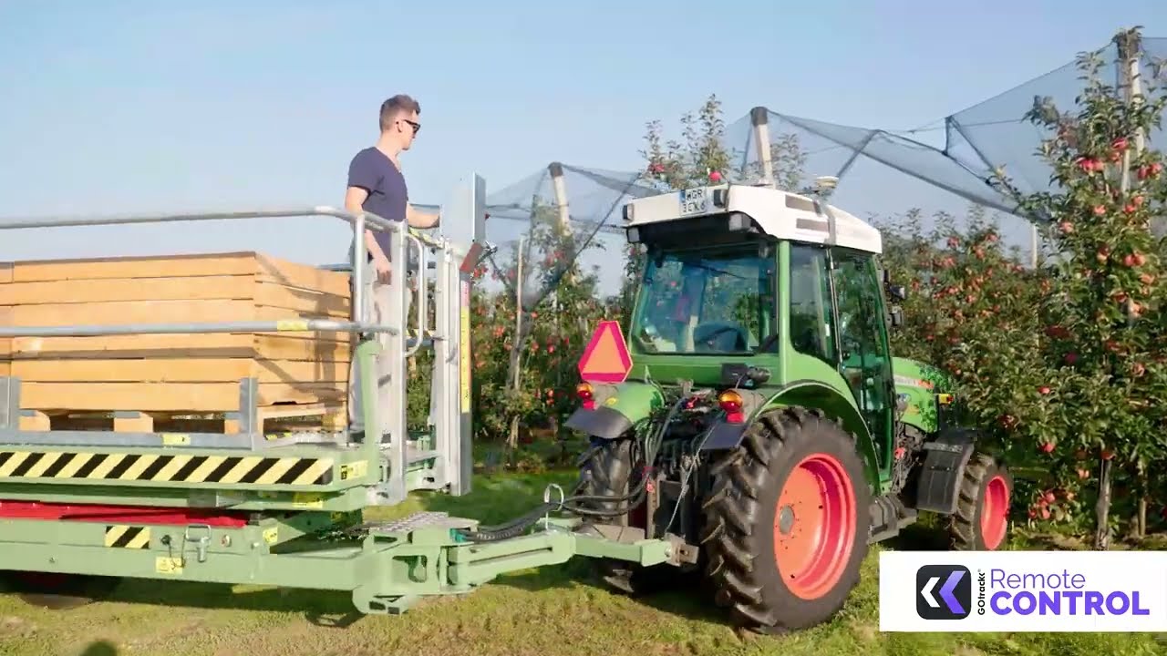 Systémy vzdáleného ovládání traktoru do sadů a vinic – GOtrack Remote Control