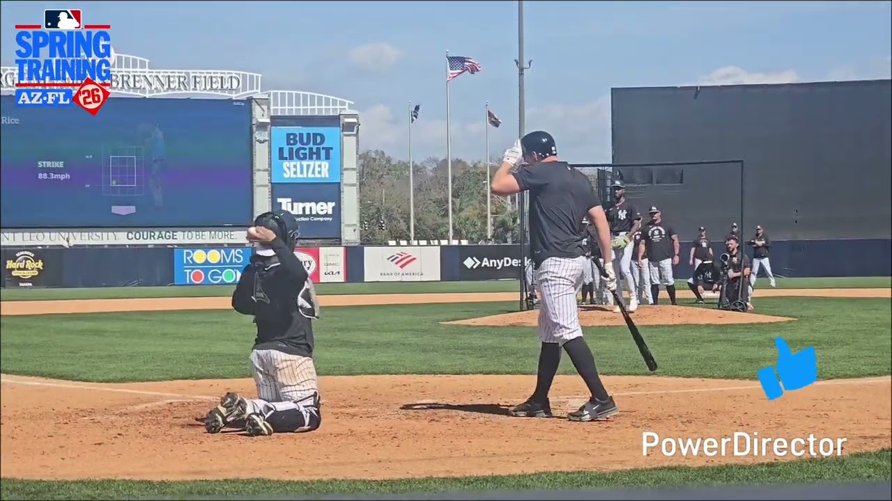 Angel CHIVILLI El Nuevo Lanzador de los Yankees en LIVE BP Spring Training 2026