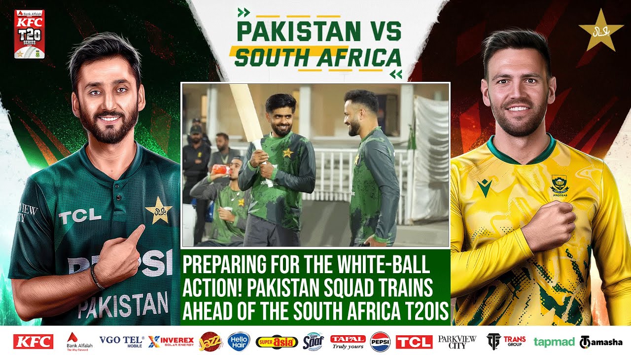 Preparing for the White-Ball Action! Pakistan Squad Trains Ahead of the South Africa T20Is 🏏🇵🇰🇿🇦
