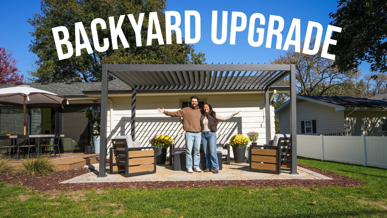 DIY Paver Patio + Pergola Build