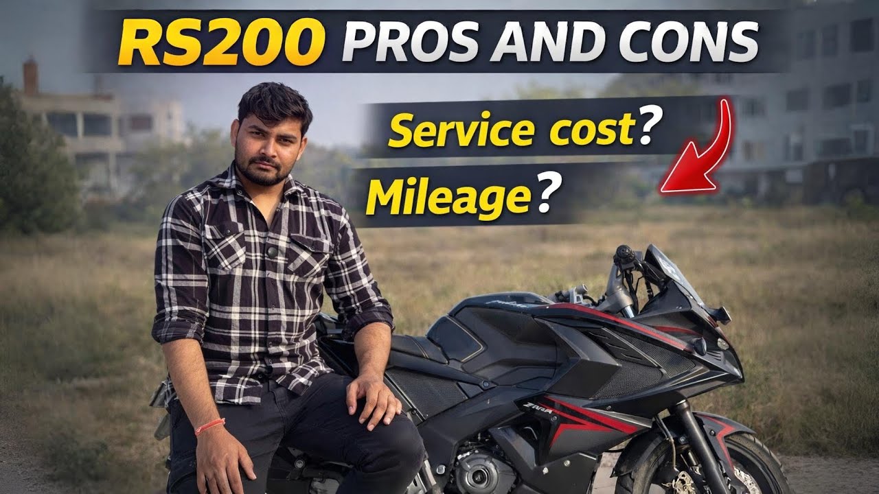 Pulsar RS200 Service Cost, Mileage,Pros and Cons by SHUBHAM 