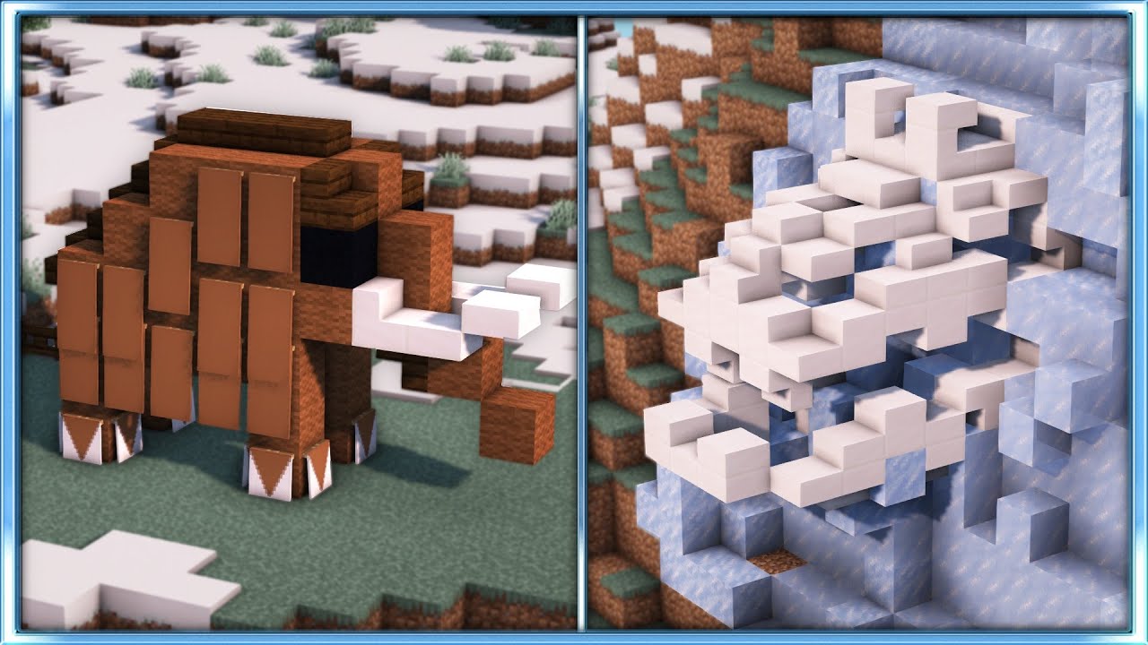 Minecraft | 10 Prehistoric Build Hacks and Ideas