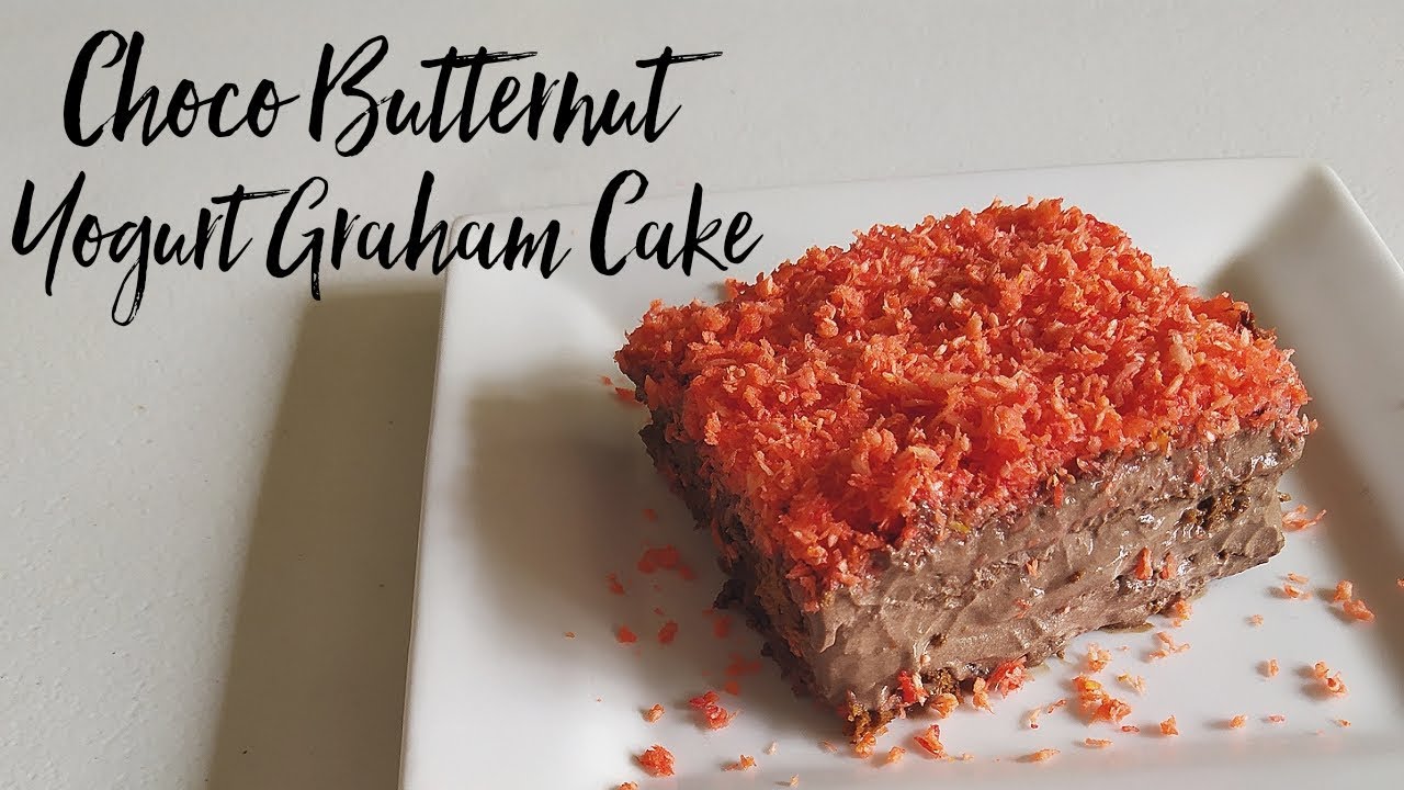 No-Bake Choco Butternut Yogurt Graham Cake | Easy Chocolate Butternut Float