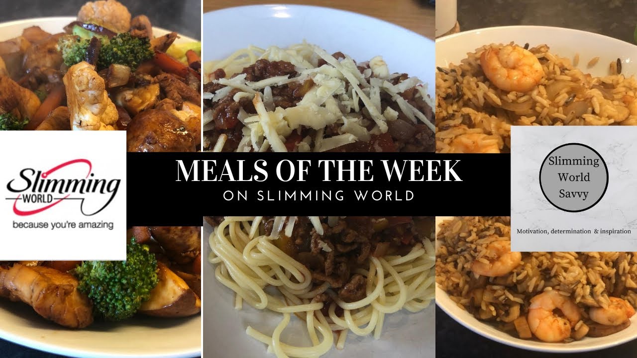 Meals of the week on Slimming World
