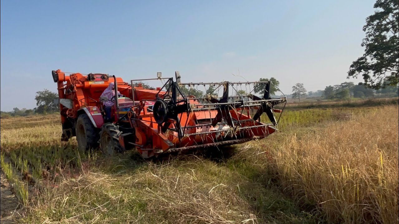 🤪😂Mahindra Arjun novo tractor mini Harvester || nippy45 mini Harvester || 🚜