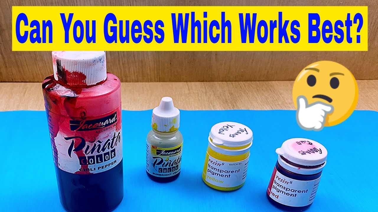 Resin Pigment OR Alcohol Ink for Coloring Resin? Which works the best