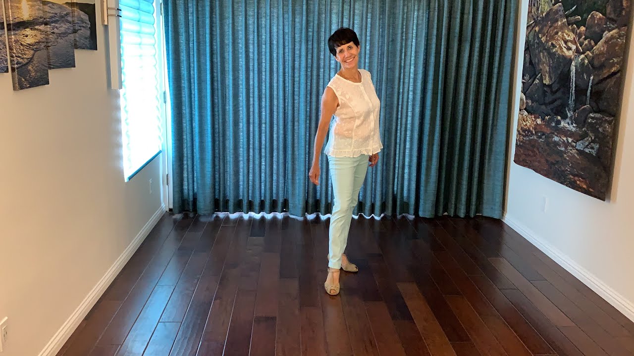 Ghost Train line dance demonstration and tutorial by Stephie