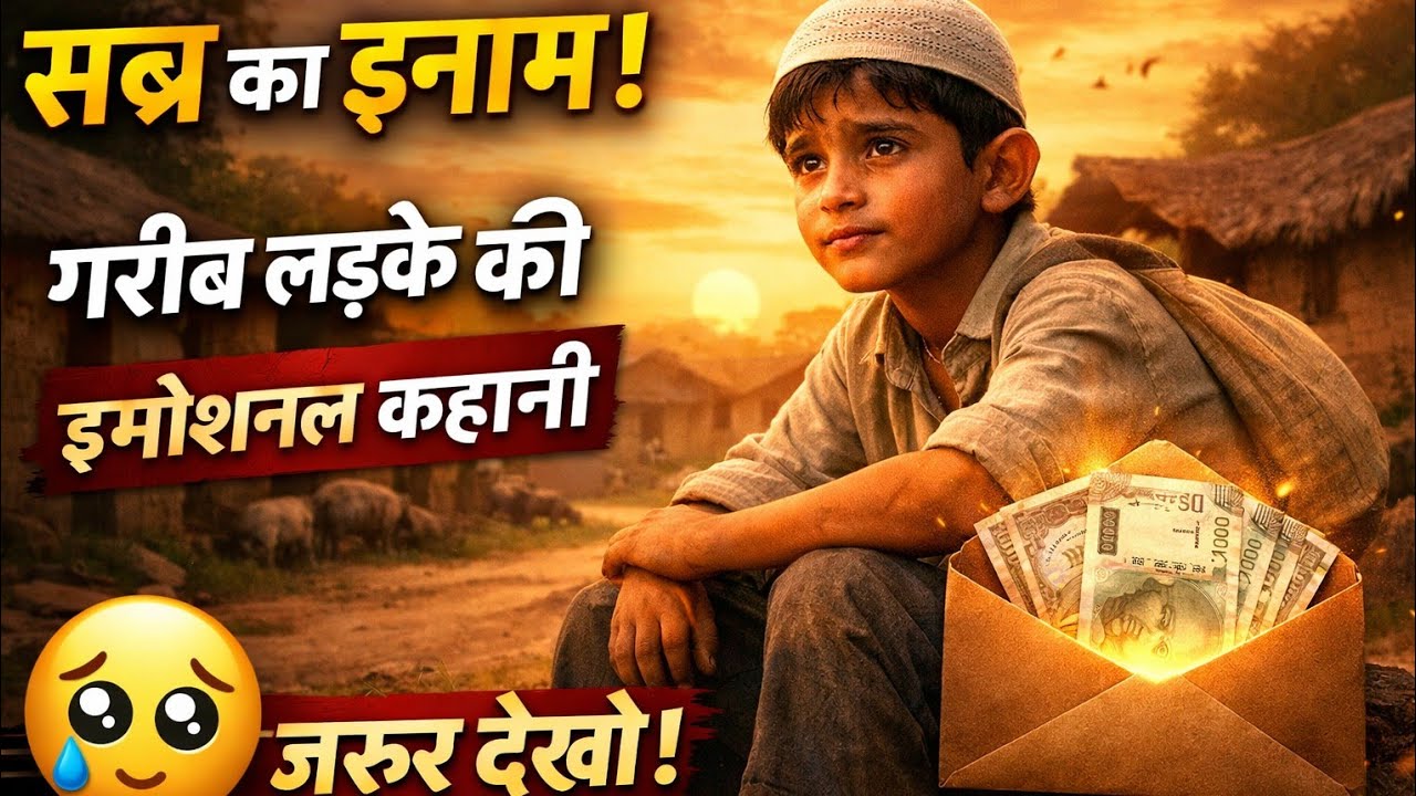 सब्र का इनाम !गरीब लड़के की इमोशनल कहानी 😢जरुर देखो