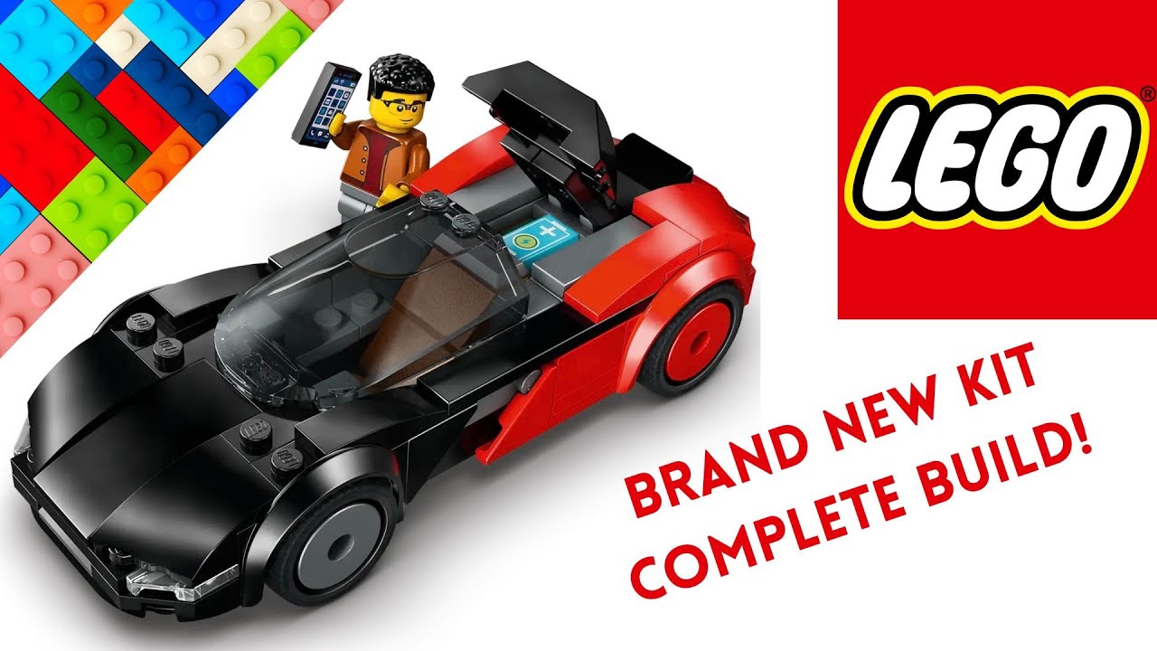 The Brand New LEGO City EV Supercar Kit Complete Build! Set #60486.