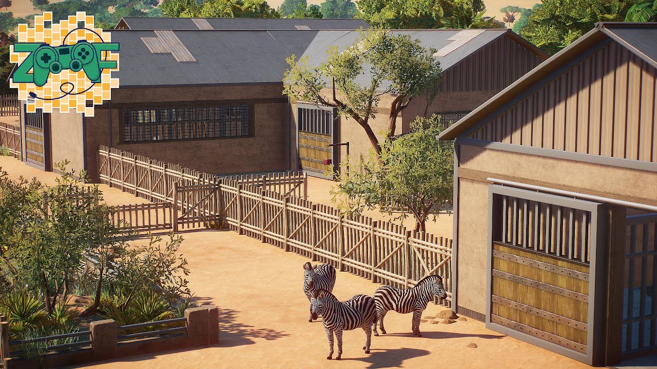 Зона закулисья &laquo;Зебра и Газель&raquo; | Скоростная сборка Planet Zoo | Limpopo EP7