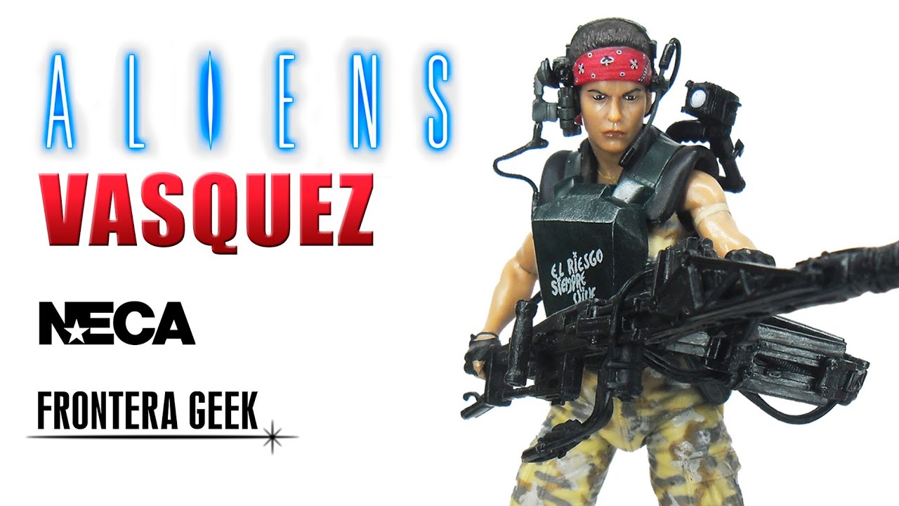 NECA Aliens VASQUEZ ➡ Review en Español | Unboxing - Colonial Marines Private Jenette Vasquez