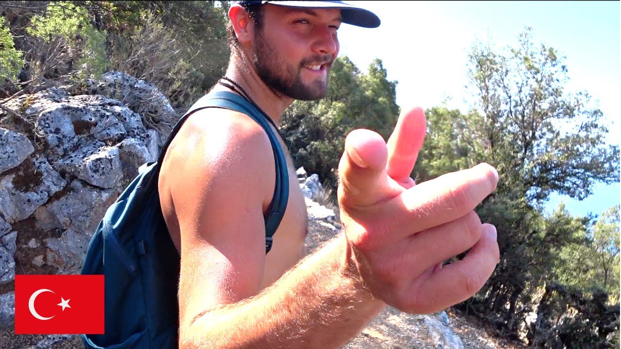 7 Hours Dangerous Hike To Butterfly Valley Beach With Crazy Canadian Guy 🇹🇷