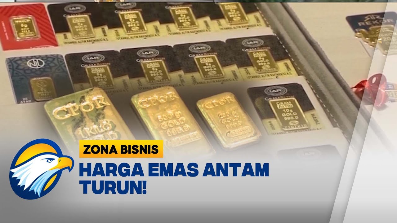 Emas Turun Drastis, Antam Jual 2,5 Juta per Gram - [Zona Bisnis]