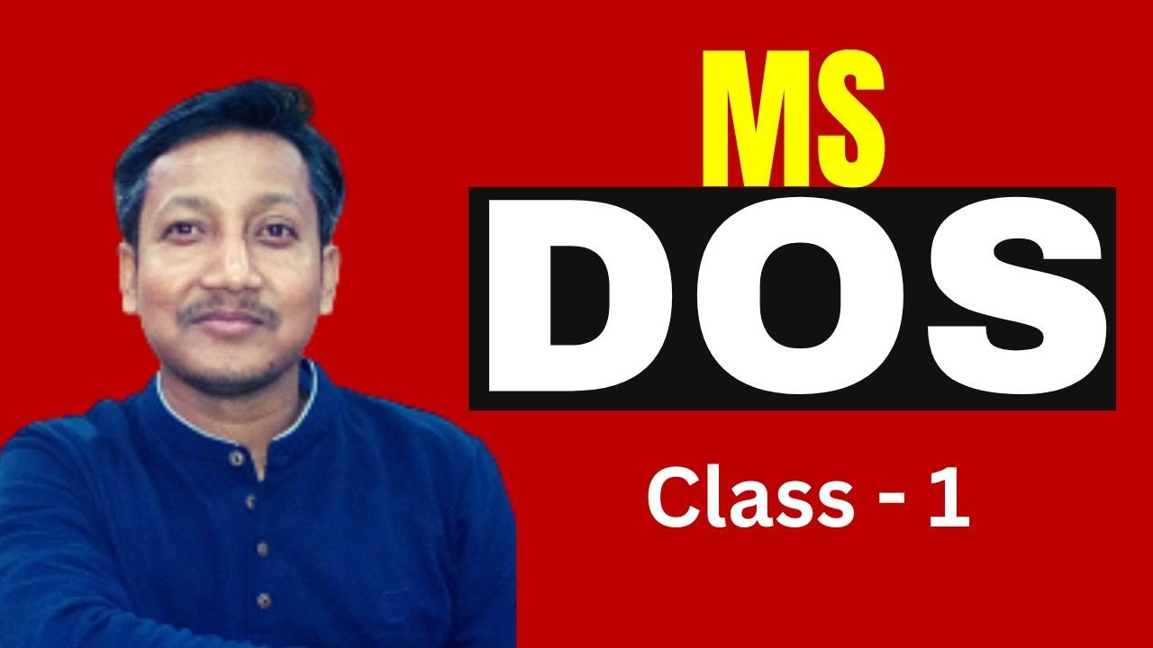 MS DOS - Operating System |  Introduction to MS-DOS & Basic Commands | Ms Dos Class 1