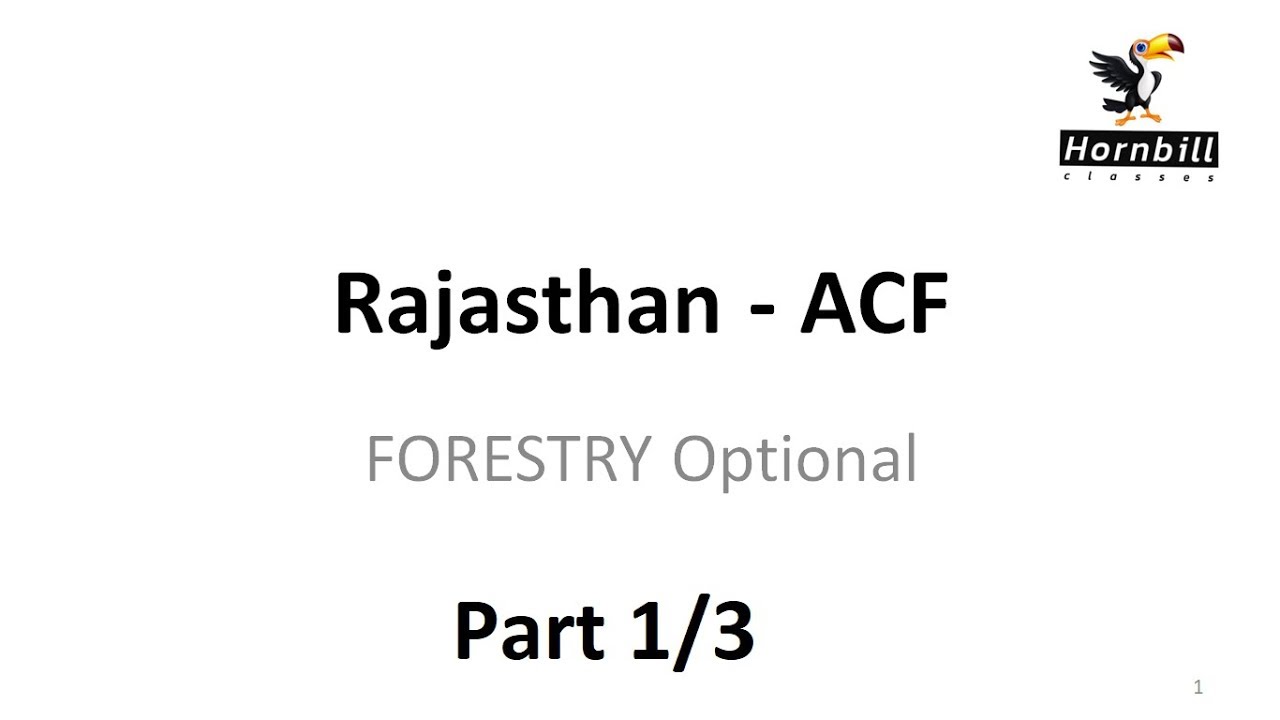 Silviculture Lecture 1- for MCQ based exams : Introduction (1/3)