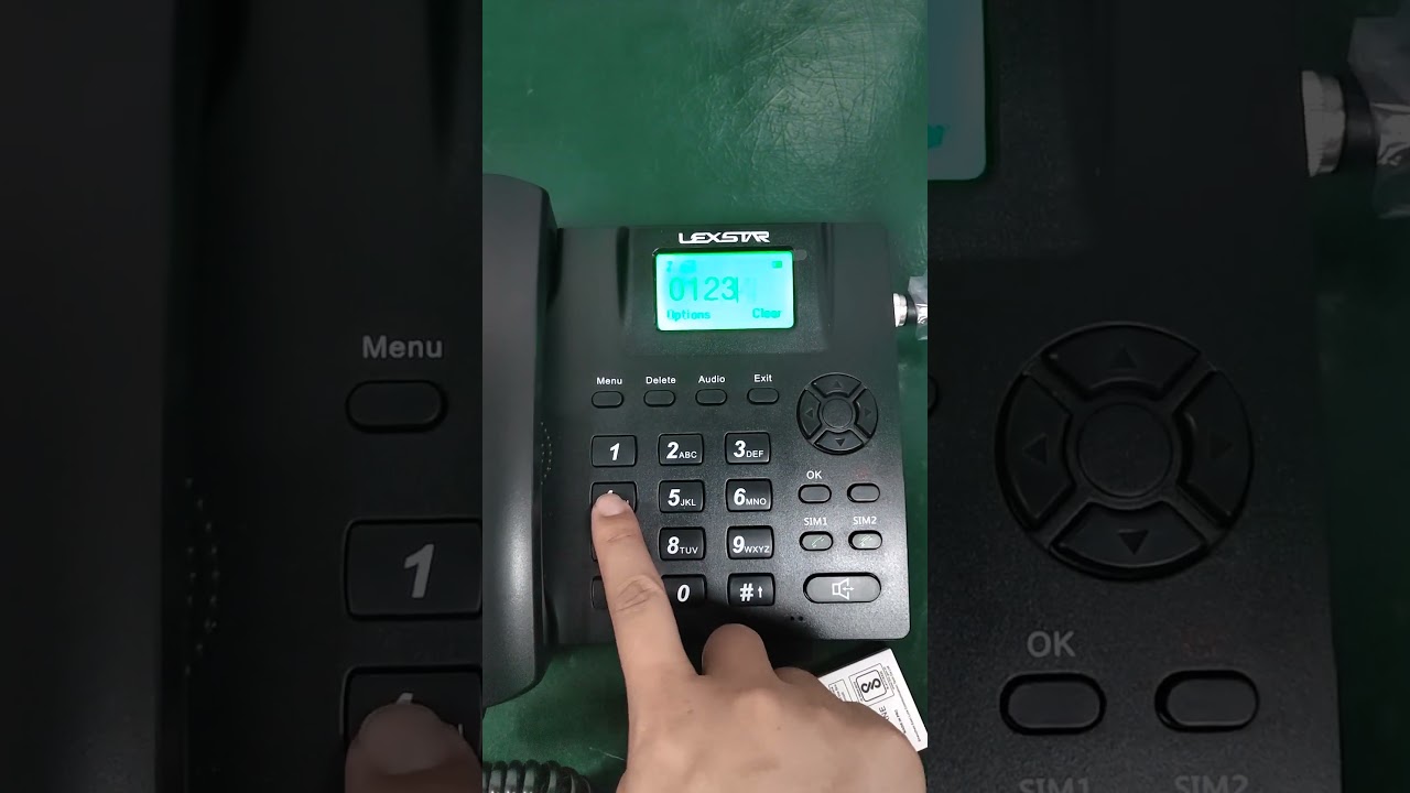 Wireless landline Phone with SIM card #wireless #simcard