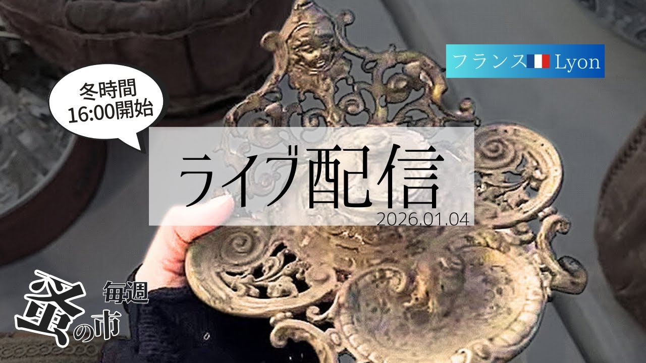 毎週蚤の市🇫🇷Lyonから 2026.01.04 Sunday Brocante in France vol.168