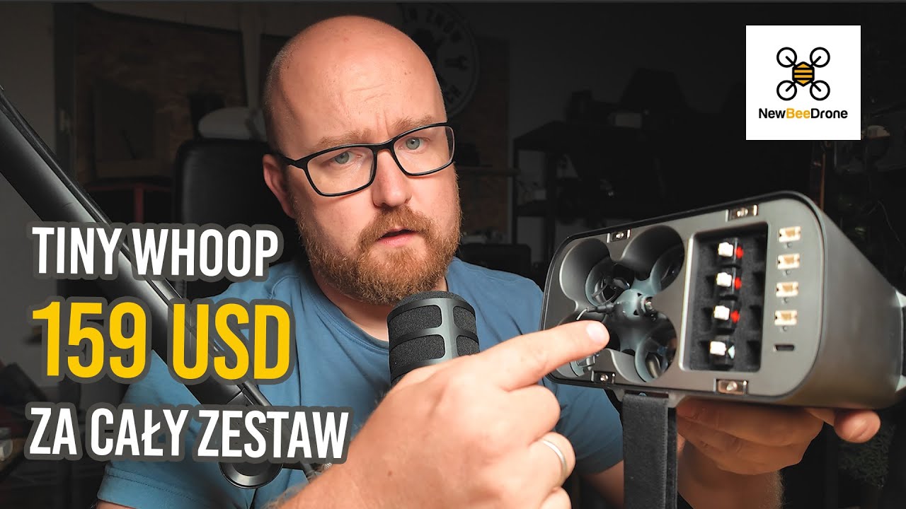VRDRONE - Tinywhoop dla początkujących z goglami i radiem za 600zł!