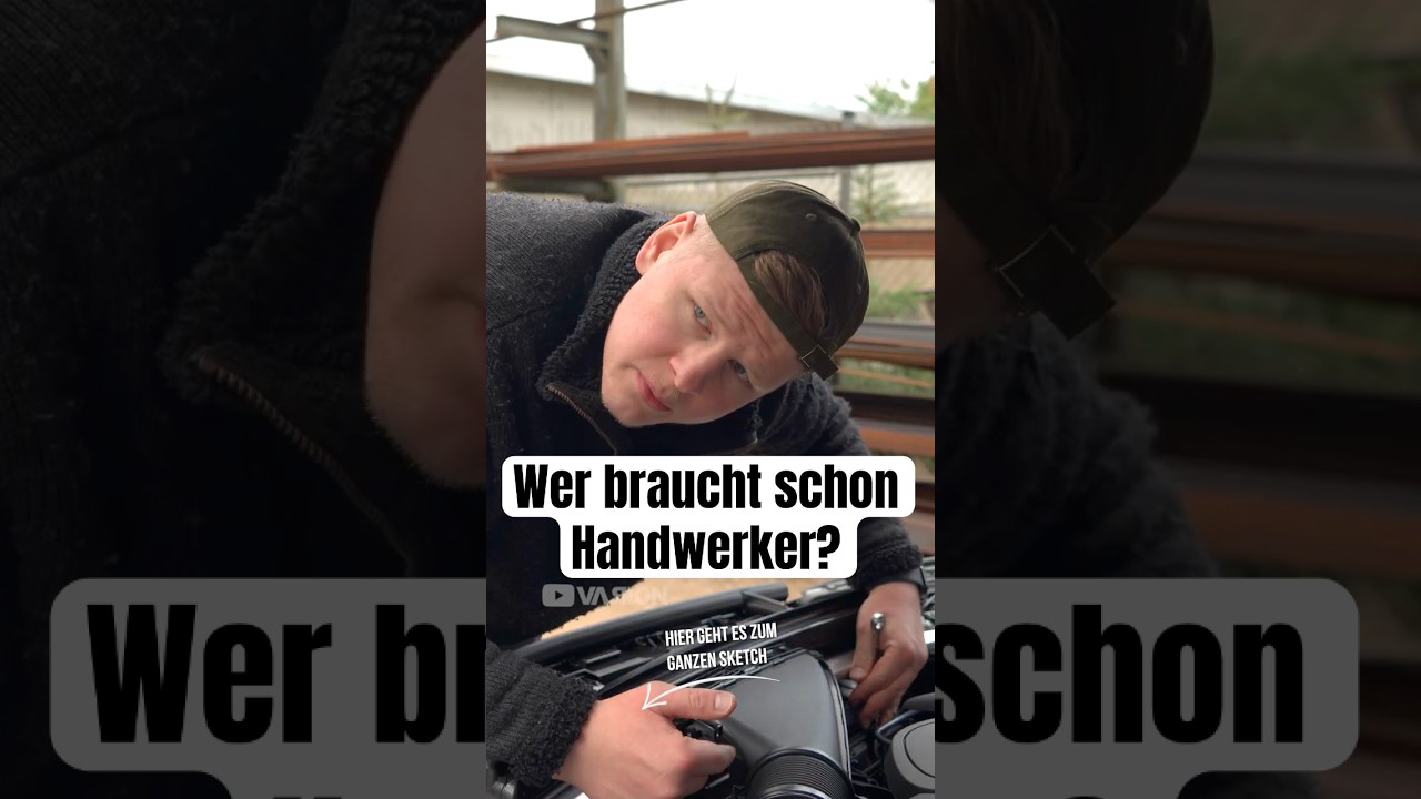 Wer braucht schon Handwerker? I Den ganzen Sketch seht ihr auf dem Kanal!