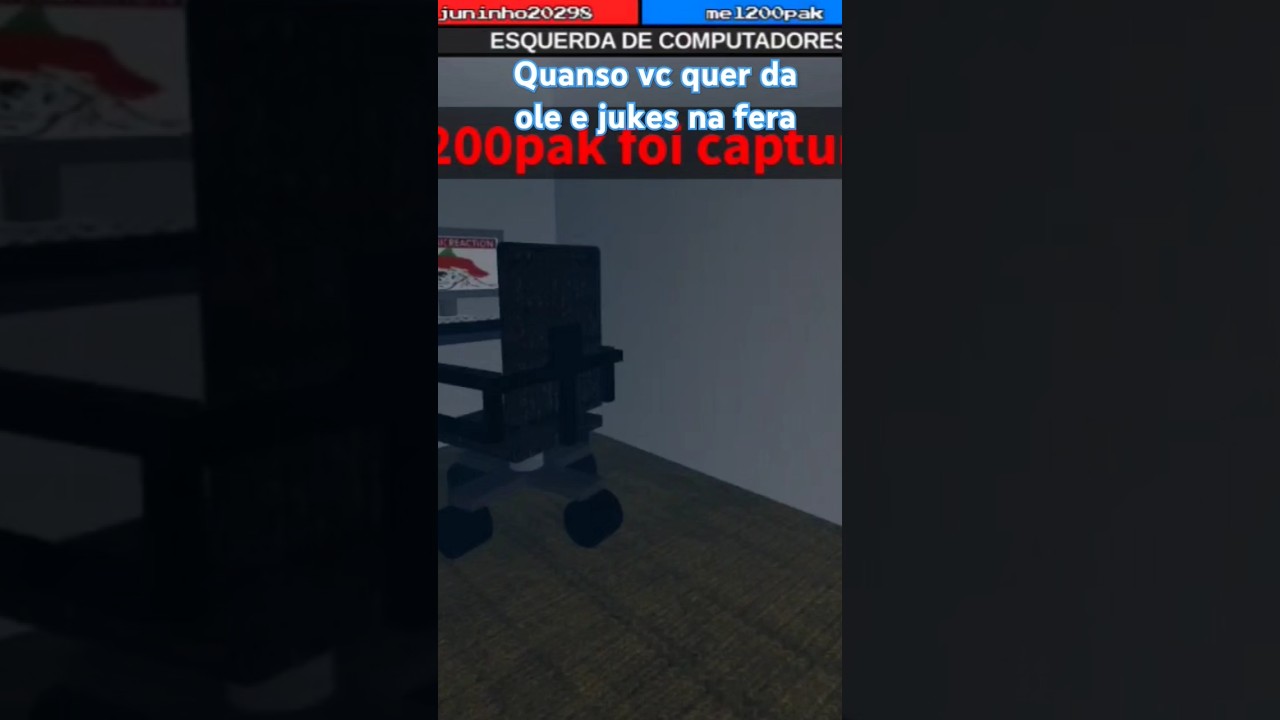 Quando vc vai d&aacute; ol&eacute; e Jukes na Fera😂👌(flee the facility)roblox