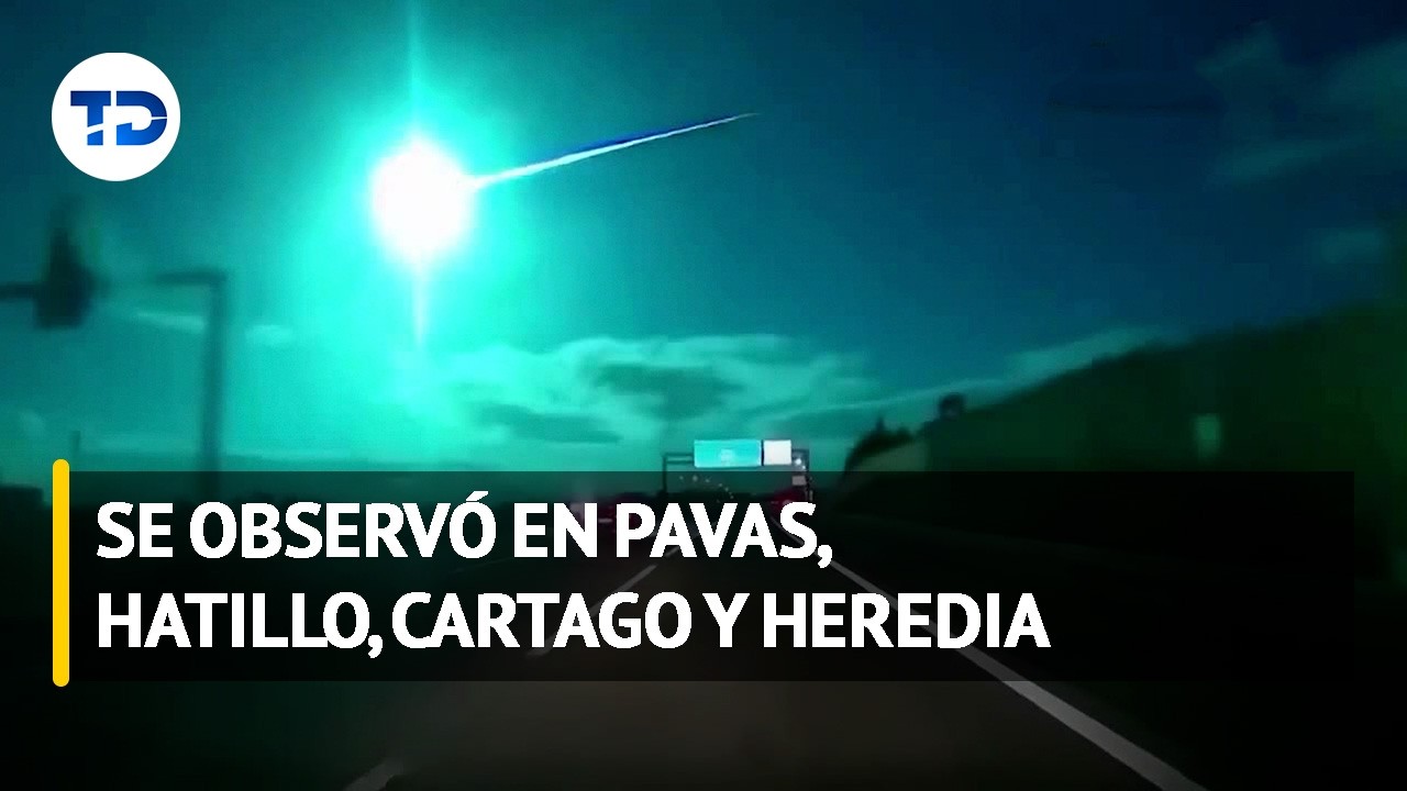 Meteoro sorprendió a vecinos del Valle Central