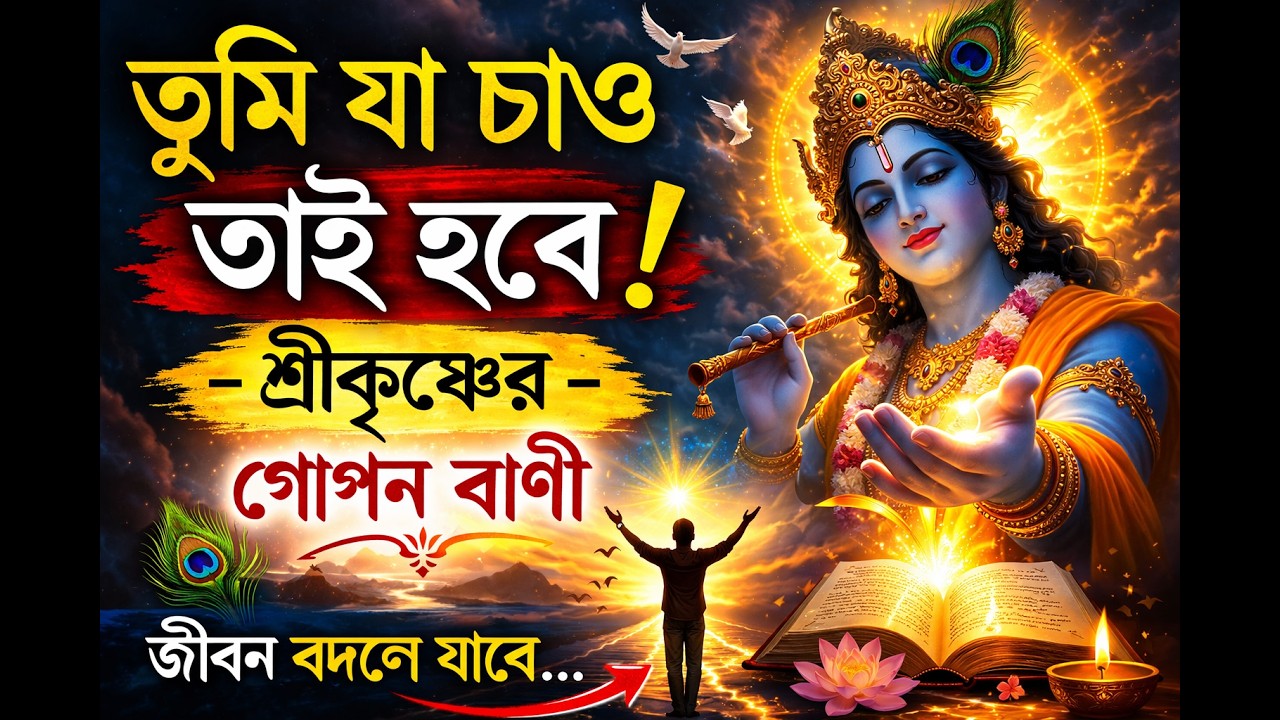 তুমি যা চাও তাই হবে | শ্রীকৃষ্ণ বাণী I  #krishnamotivation