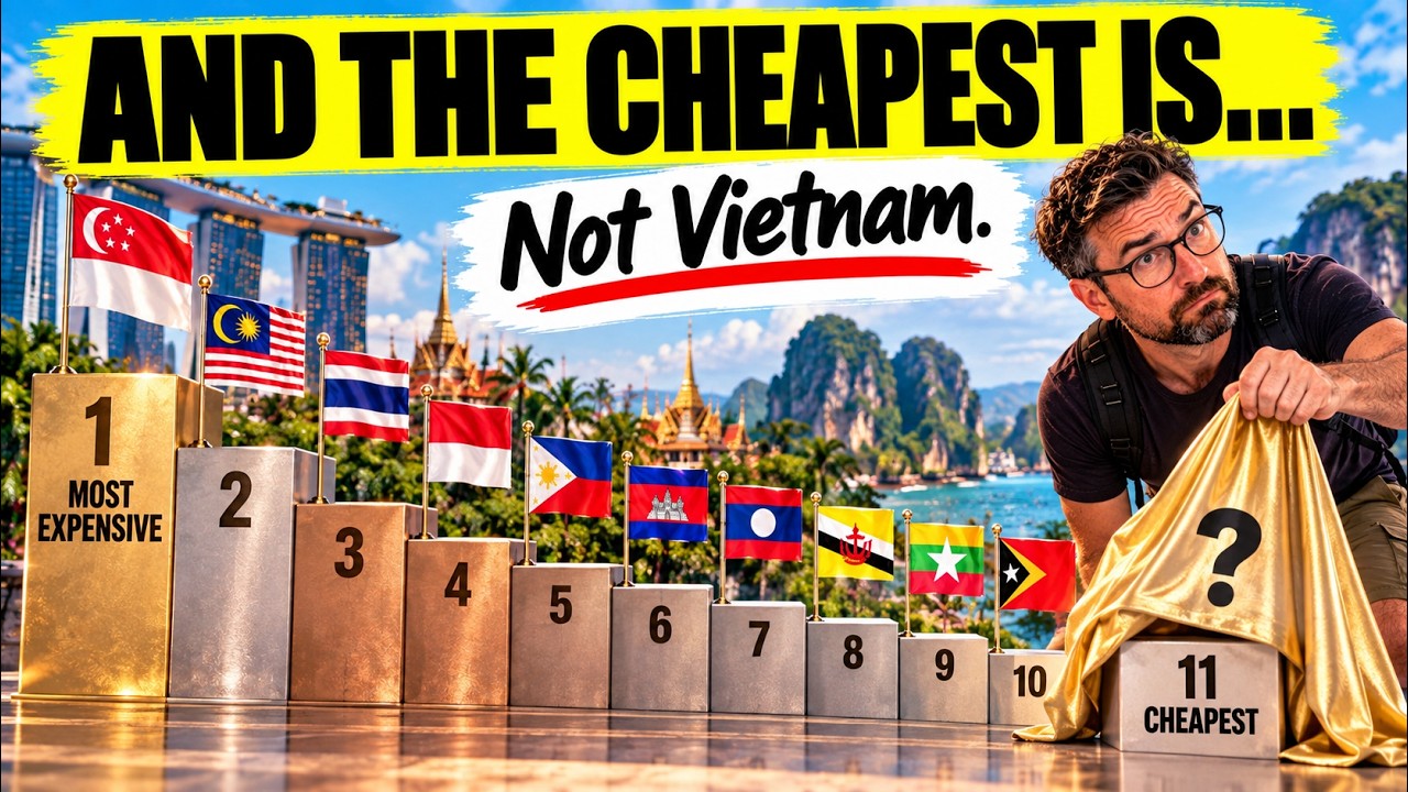 Every Southeast Asian Country: Expensivest to Cheapest