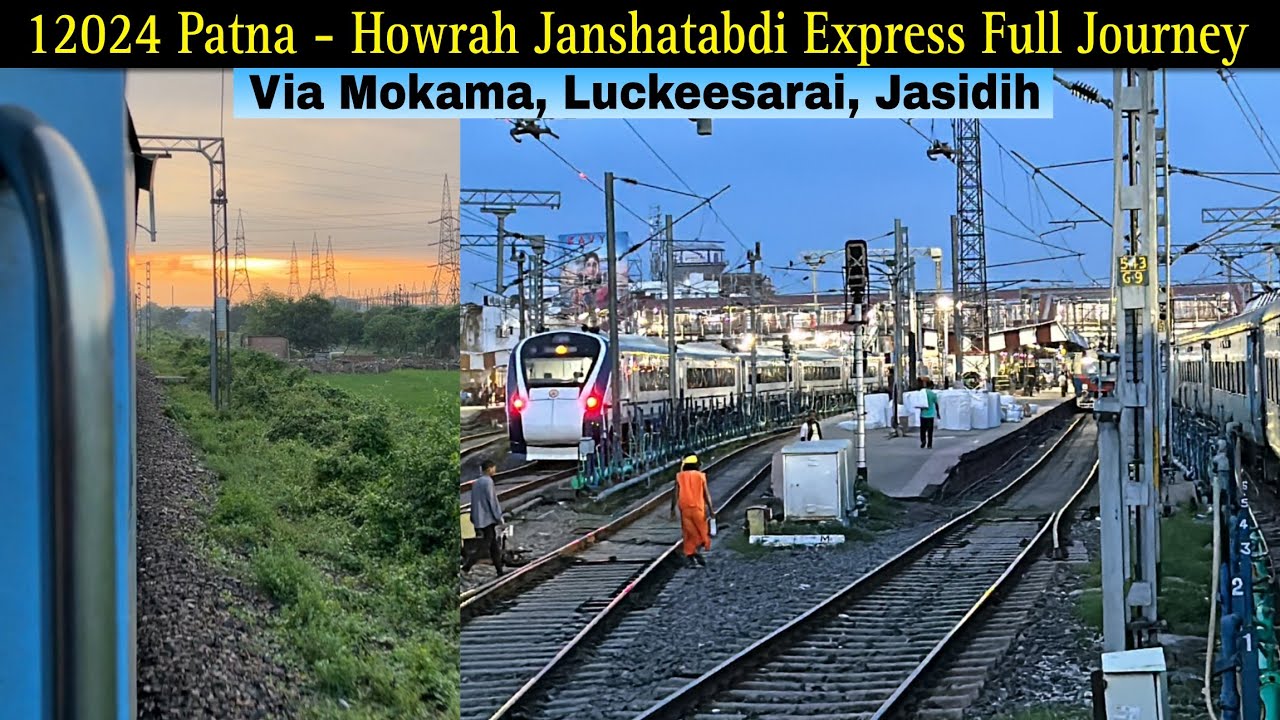 12024 Patna Jan Shatabdi Express Full Journey Coverage | From Patna to Howrah in AC Chair Car