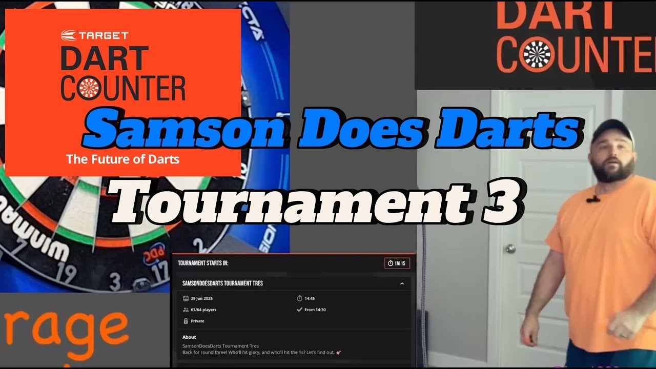 Samson Does Darts Tournament 3 | Target Dart Counter App | On Target Omni Automatic Scoring System