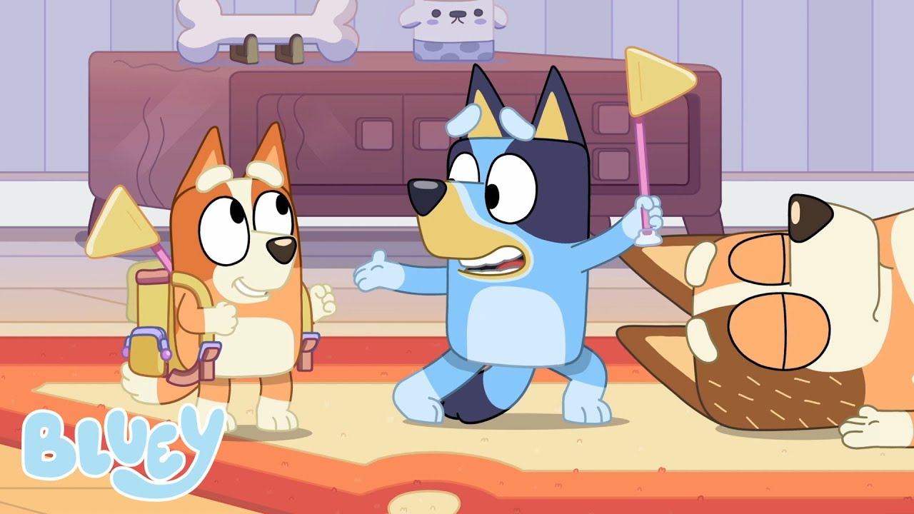 P&aring; farten med Bluey | Bluey P&aring; Dansk