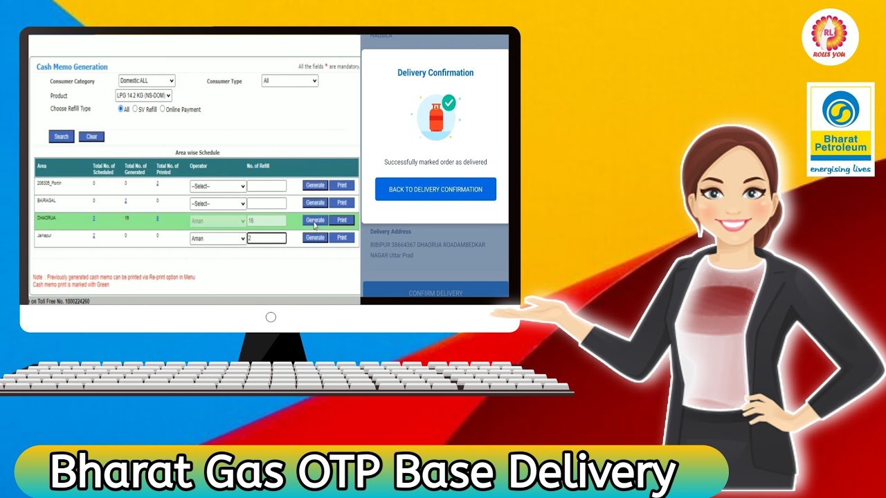 ( Part 1 )Bharat gas Operator Application OTP base delivery | BPCL OTP gas delivery