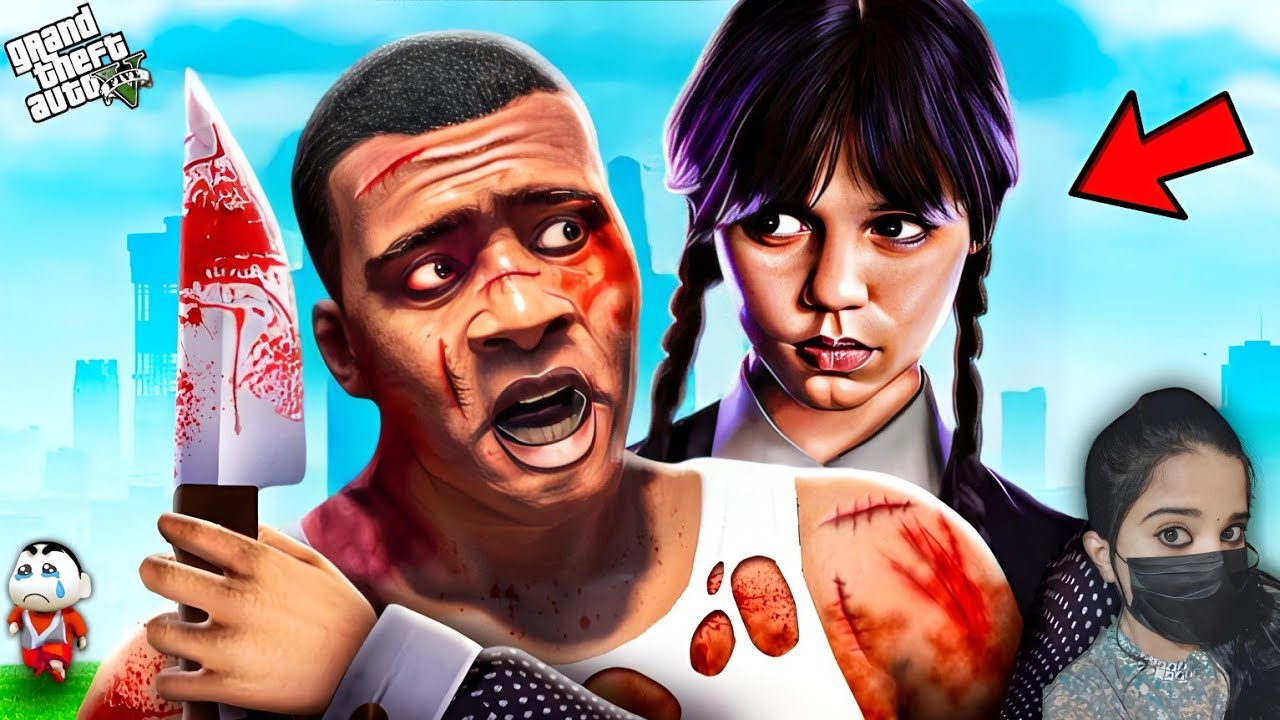 Wednesday Addams Tries to Kill Franklin  - GTA 5 #162
