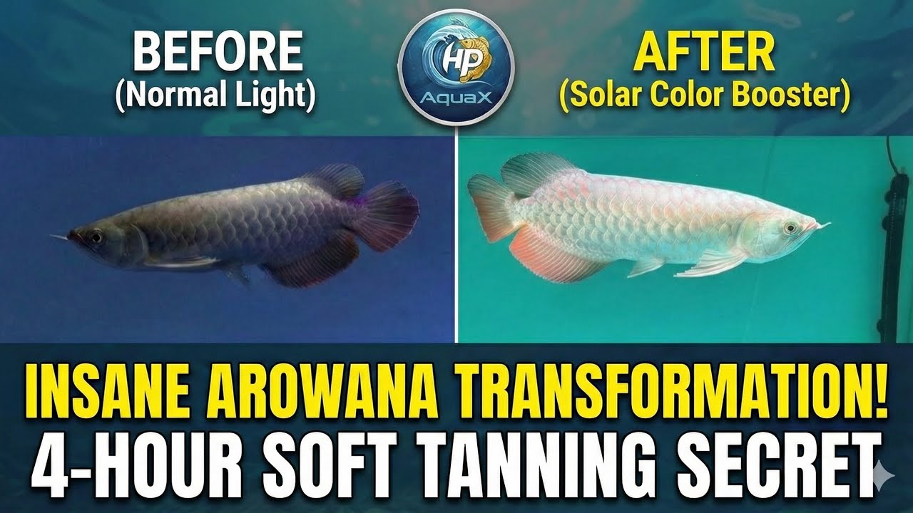 Golden Arowana Color Secrets: Standard LED vs. Solar Color BOOSTER (1-Year Tanning RESULTS!)