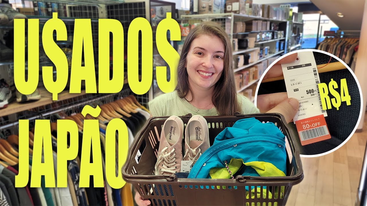 CASAQUINHO POR R$4? TEMOS! / Loja de Usados no #Japão 🇯🇵🫰