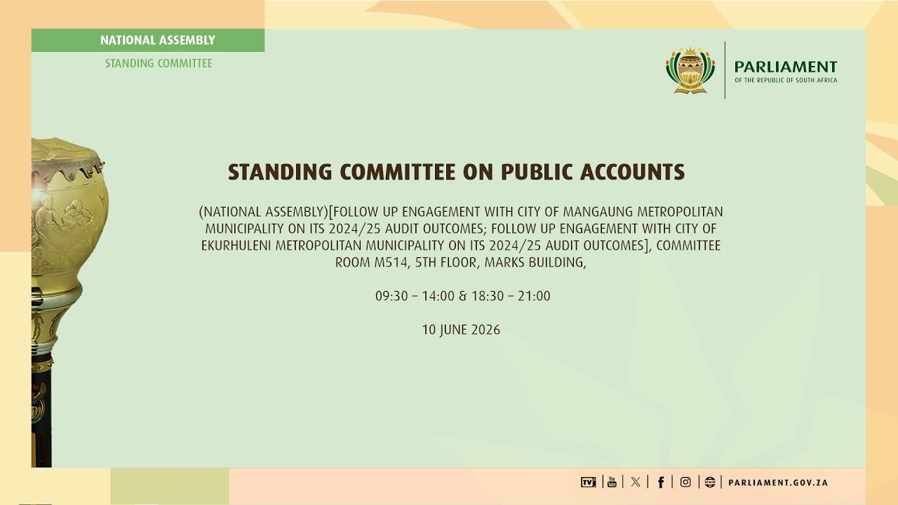 Standing Committee on Public Accounts, 10 June 2026