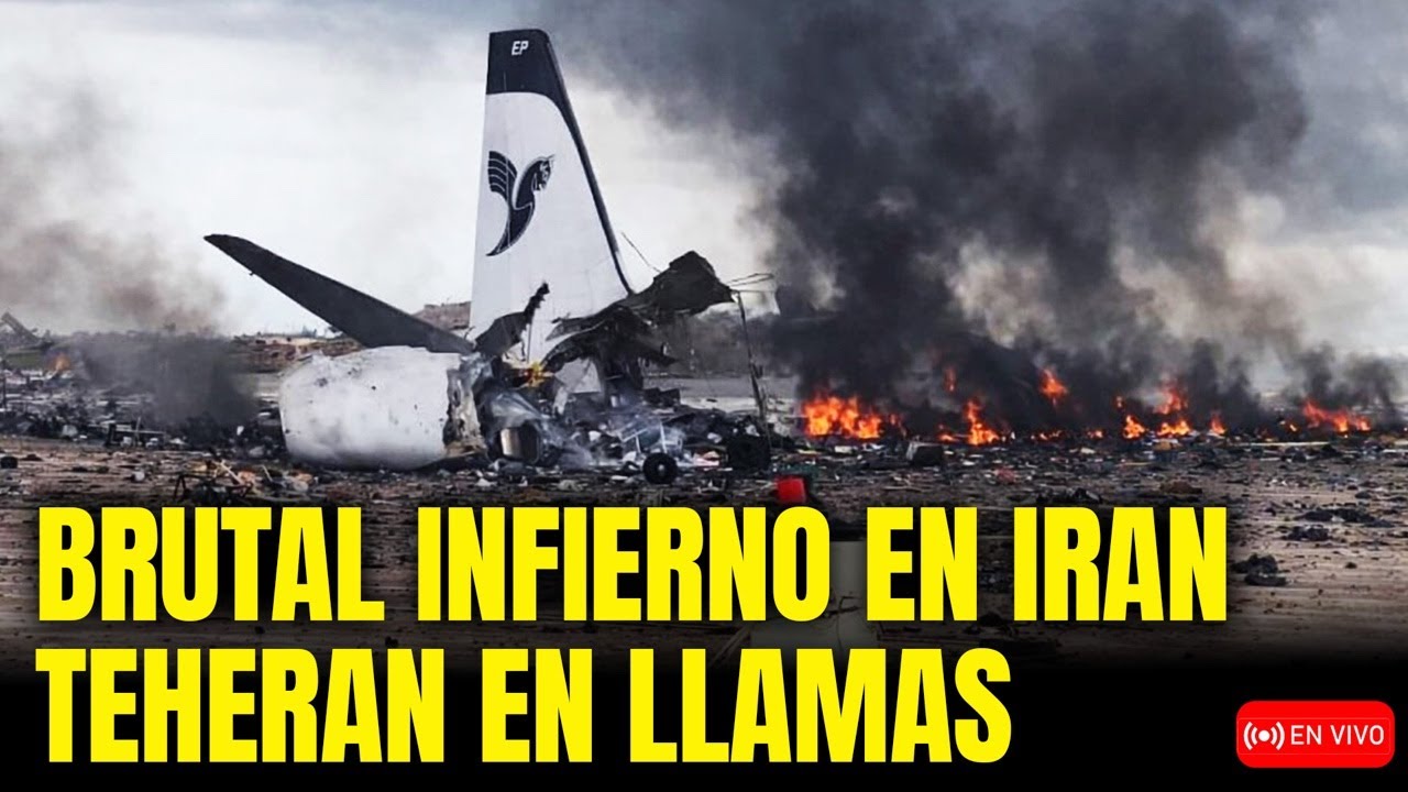 🚨BRUTAL ATAQUE DE ISRAEL SOBRE IRAN: TEHERAN EN LLAMAS