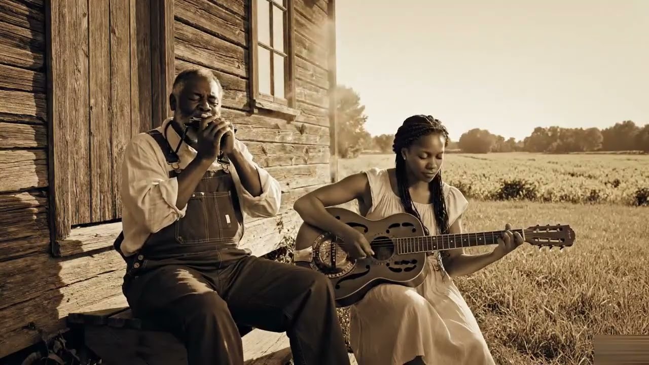 Deep Southern Harmonica Blues Acoustic Guitar Porch Session Full of Old Blues Soul