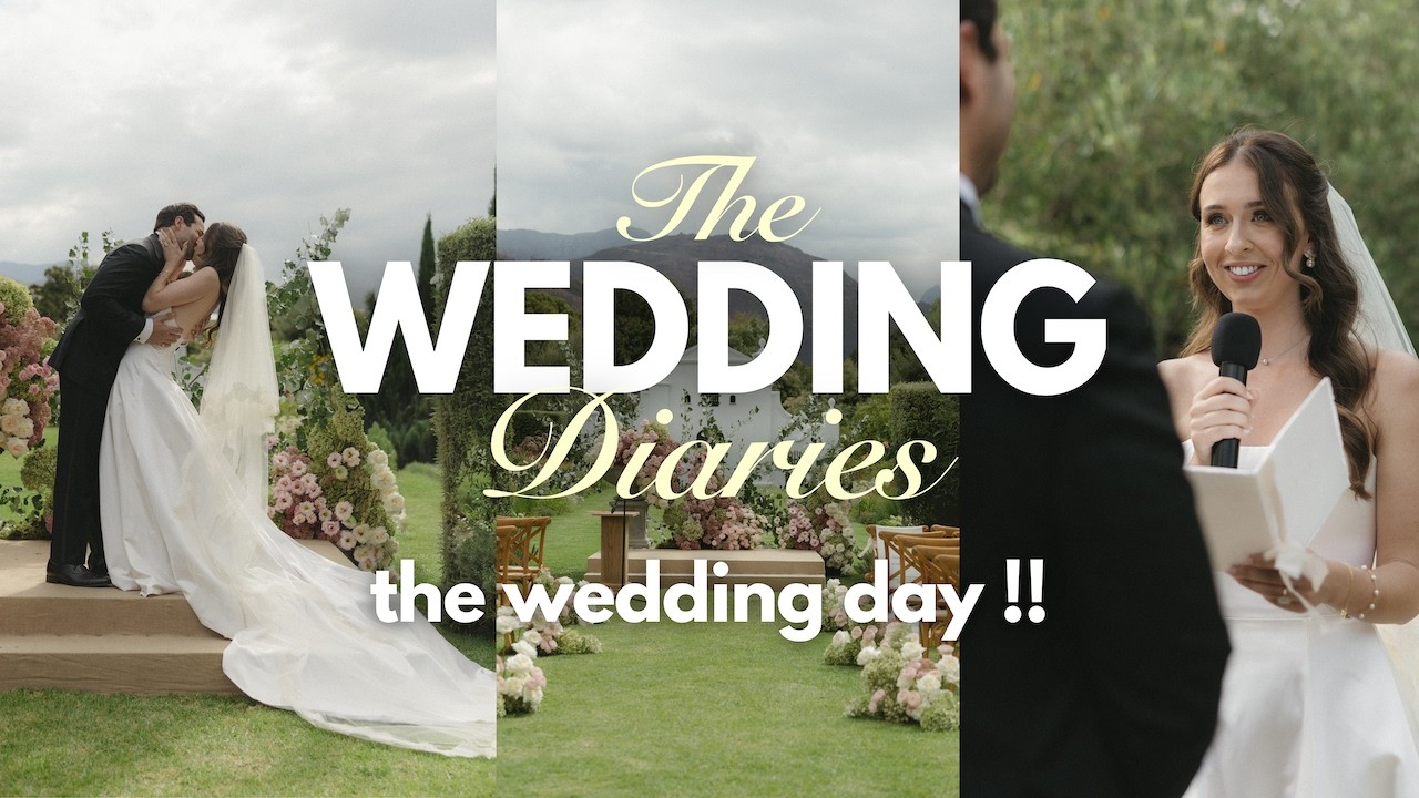 the wedding day vlog 🪽✨ the day before, getting ready, my vows and the after party!!