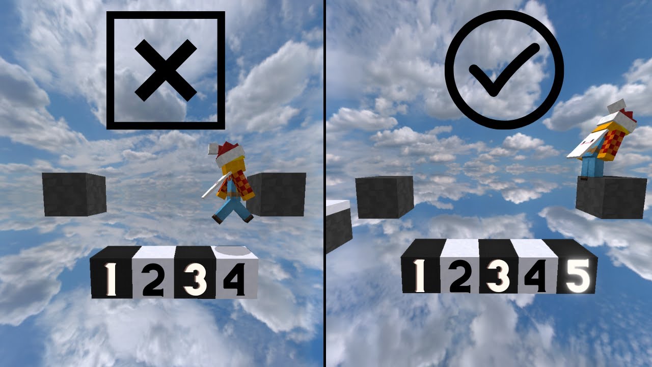 How 4 block jumps can be harder than 5 block jumps