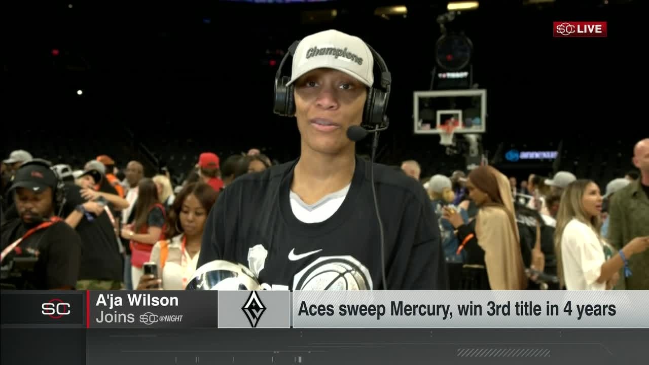 A'ja Wilson invites Beyonc&eacute; to the Aces' Championship parade 🤣 | SportsCenter