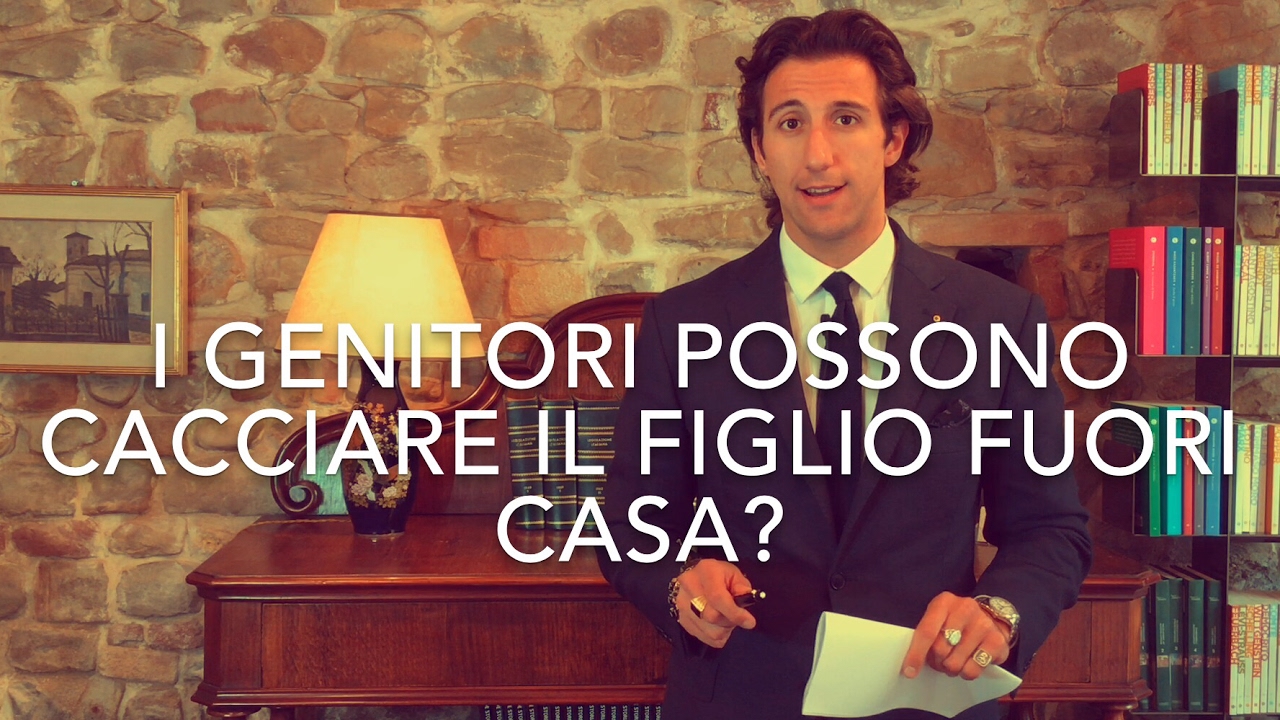 I genitori possono cacciare il figlio fuori casa?