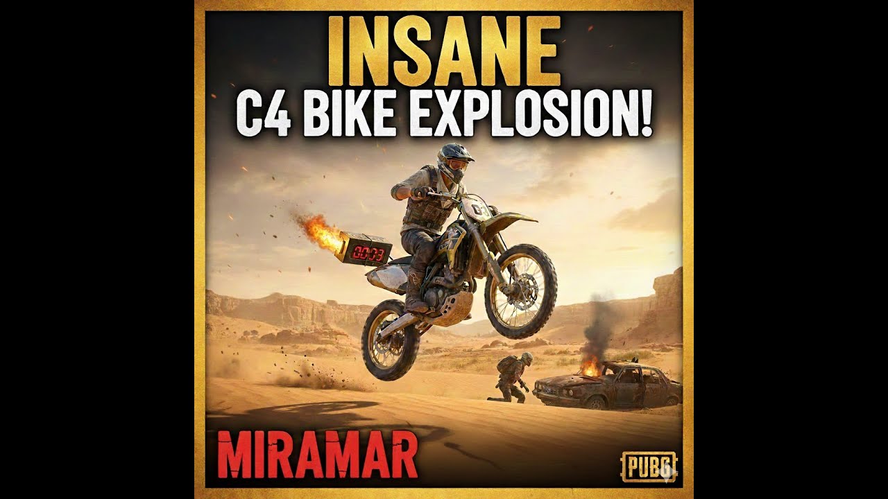 C4-Kills, aber 100% Teamplay! Das C4-Motorrad-Experiment #pubg #gaming