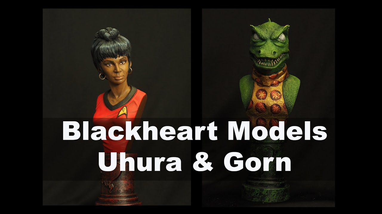 Blackheart Models Uhura and the Gorn