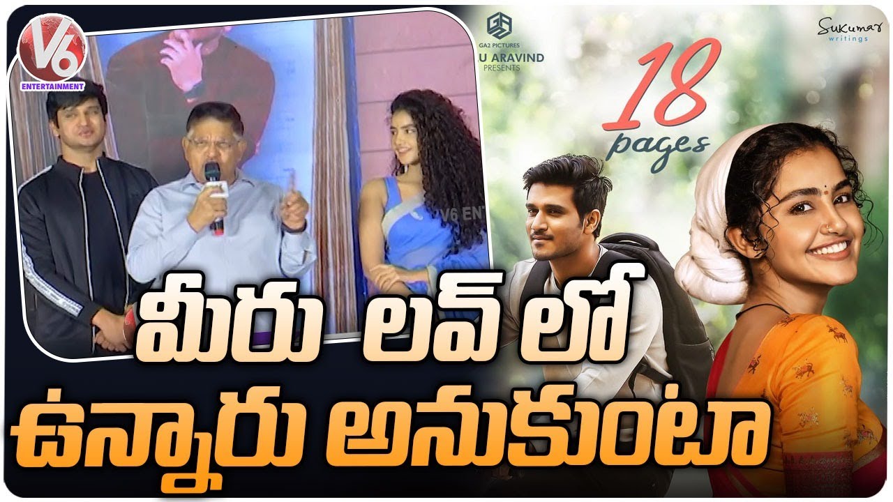 Producer Allu Aravind Speech At 18 Pages Press Meet | V6 Entertainment
