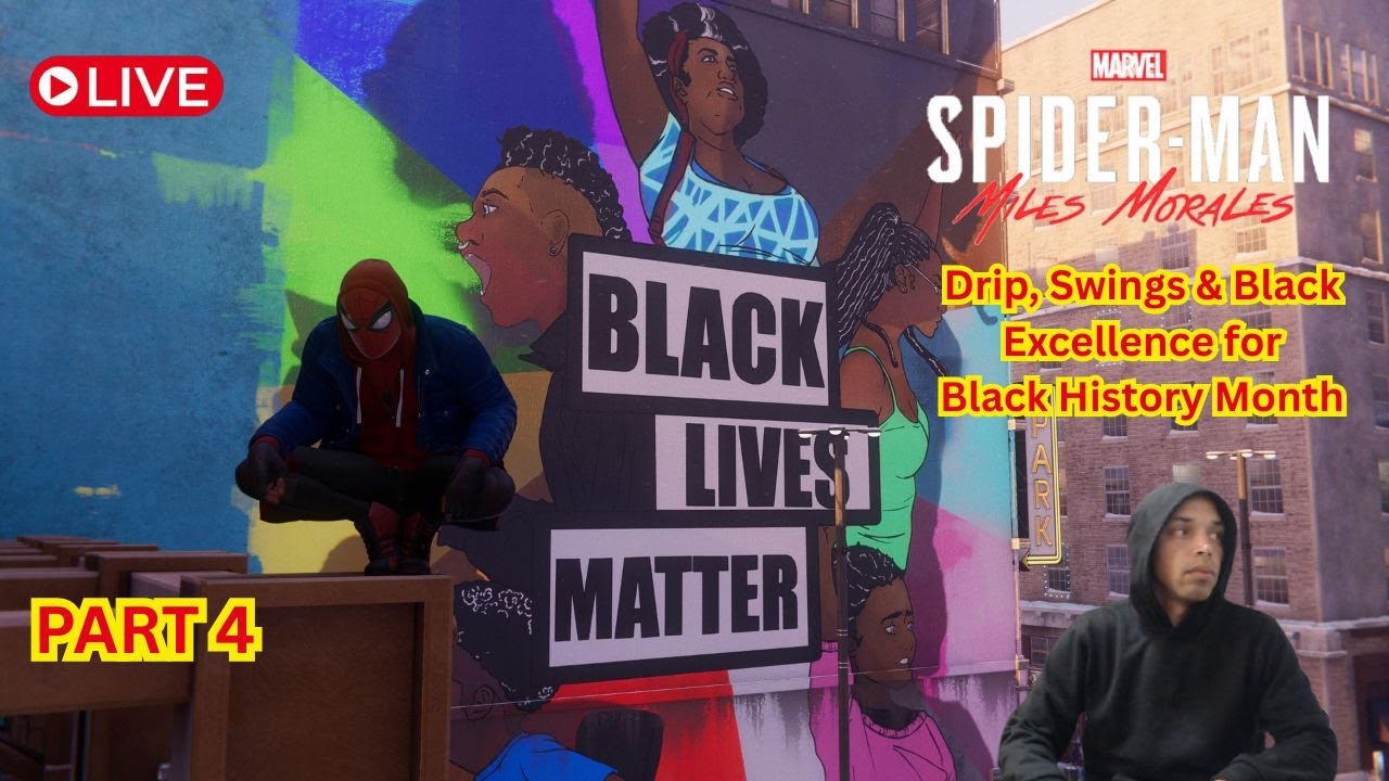 Drip, Swings & Black Excellence | Spiderman Miles Morales Black History Month part 4