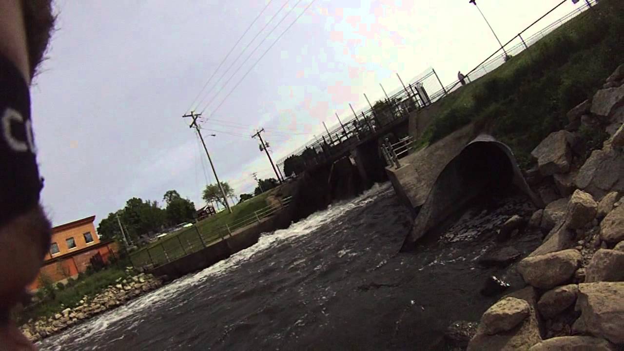 River fishing at Beaver Dam Lake in Wisconsin