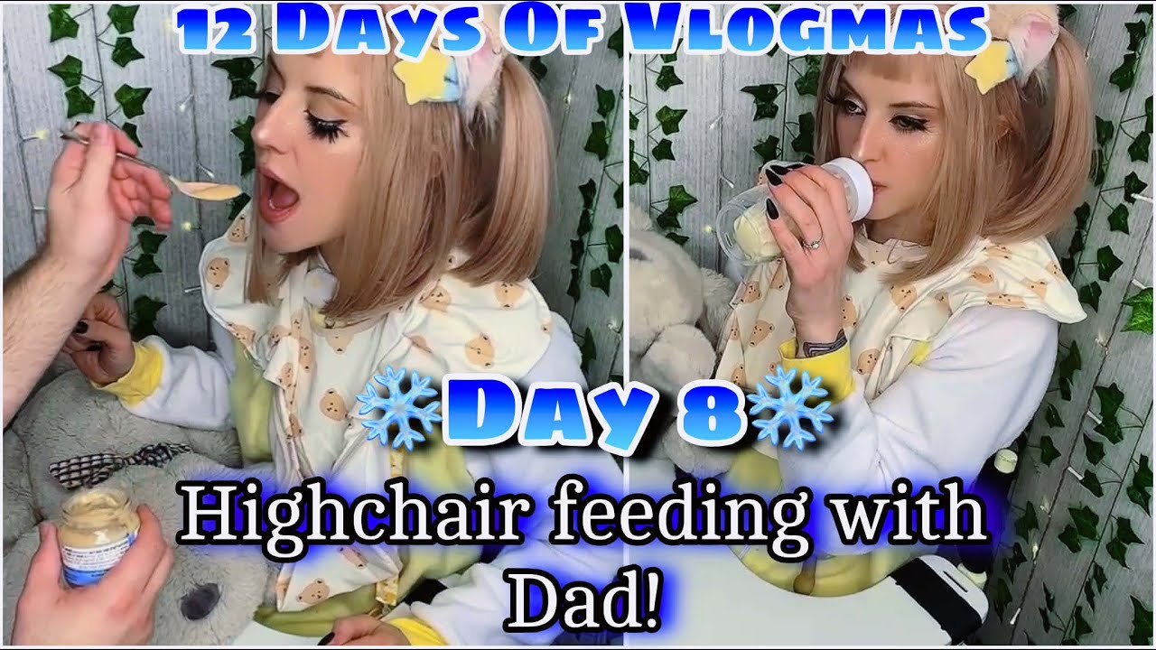 Vlogmas День 8 | Кормление ребенка и папы на стульчике для кормления!