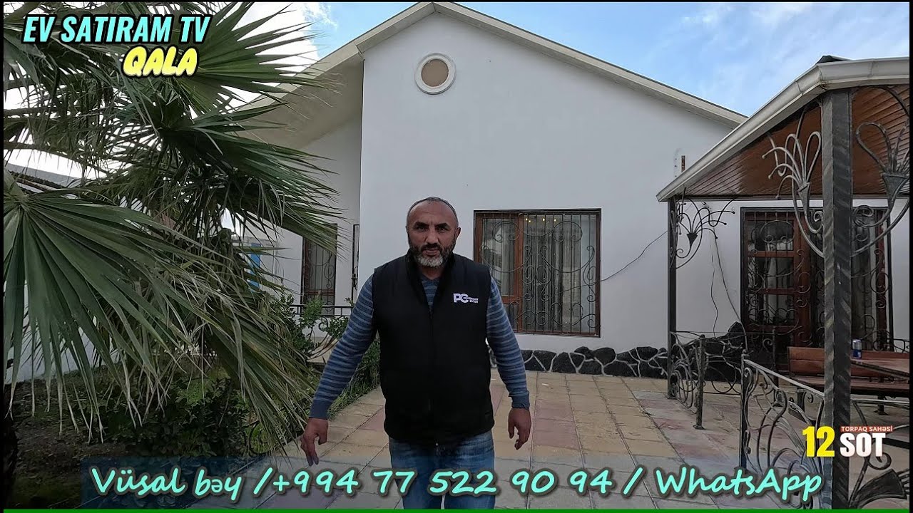 150 000 AZN 12 Sotda Yola Yaxın 🏡Bağ Evi Satılır Qala qəsəbəsində /Недвижимость/ EV SATIRAM TV