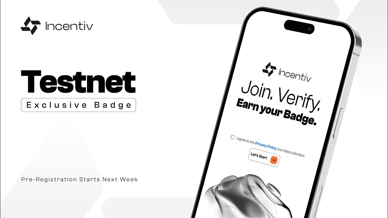 Register and claim your Early  Badge|| Incentiv Testnet Coming soon || (part-1)