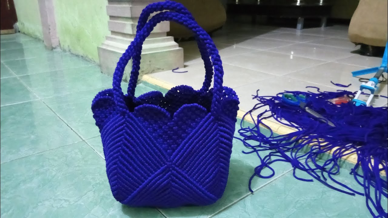 Tutorial macrame motif LOVE / love pattem macrame bag part 1 @imaryazid
